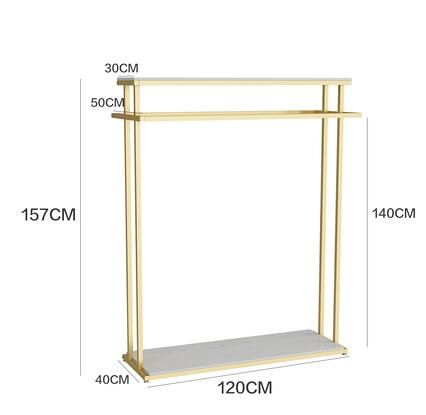 120×40×157 cm Mağaza Raf Sistemi – Giyim ve Tekstil Teşhir Standı | Nexraf